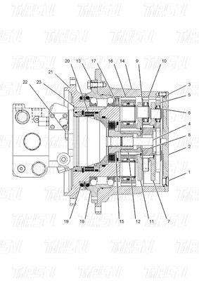 145-7767 کاتالوگ قابل اعتماد Reducer Final Drive با بولت سیاه در نصب E312A