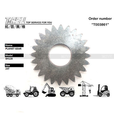 بسته بندی حمل و نقل کیسه های مهر و موم شده SH120 Excavator Swing 1 مرحله Gear سیاره ای با تعداد دندان و مواد فولادی
