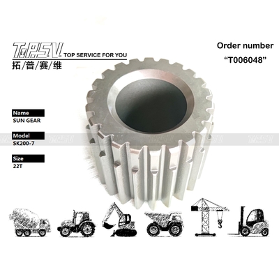 چرخ دنده خورشیدی دو مرحله ای آسان نصب برای حرکت بیل مکانیکی SK200-7 با دقت بالا