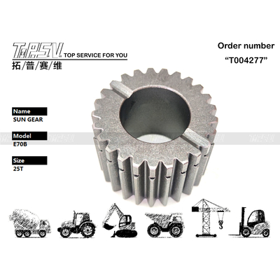 099-6554 E70B Excavator Swing 2 Stage Sun Gear مورد استفاده در ماشین آلات حفظ دوام بالا در روغن دنده برای ماشین آلات حفاری