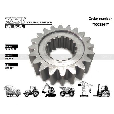 XKAQ-00010 دقت بالا R220-5 Excavator Swing 1 مرحله قطعات موتور گیر خورشید در کیسه ای برای بسته بندی حمل و نقل