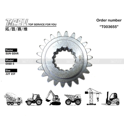 4468030 به اندازه بستگی دارد چرخ دنده خورشیدی مرحله 1 برای عملکرد و کارایی بیل مکانیکی EX60-5