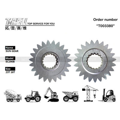 VOE14547279 فولادی EC290B Excavator Swing 1 مرحله Gear خورشید برای نصب آسان در سیستم انتقال Excavator نصب صاف