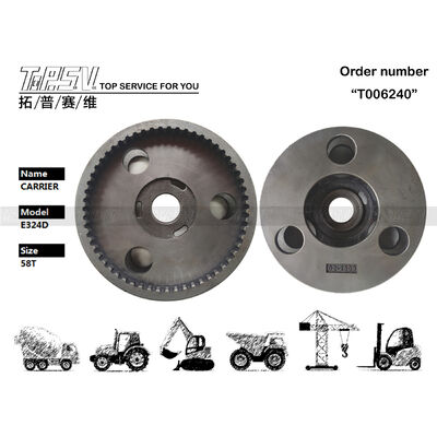 267-6799 بسته بندی حمل و نقل کیسه ای معامله شده E324D بیل مکانیکی مسافرتی 3 مرحله ای حامل سیاره ای ساختار فولادی طراحی شده برای بخش معدن انرژی که عملیات را تضمین می کند