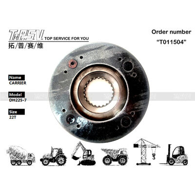 100502-00001 سیاه DH225-7 بیل مکانیکی چرخشی 1 مرحله ای حامل با نصب درگیر شدن چرخ دنده مناسب برای ماشین آلات سنگین، با دوام و ماندگار