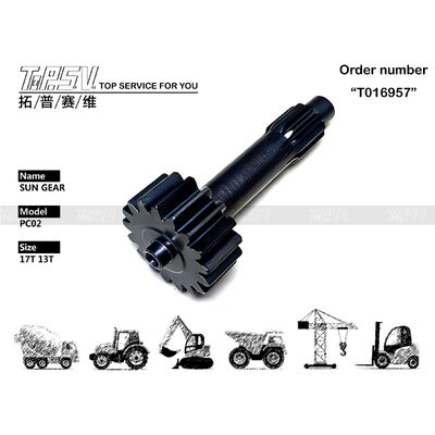 PC02 Excavator Travel 1 Stage Sun Parts For Travel Drive قطعات یدکی بیل مکانیکی