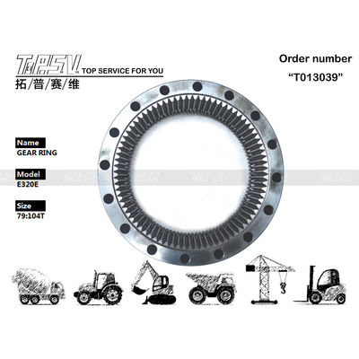 کیفیت  E320E Excavator Travel Steel Gear Ring 267-6783 Gear Meshing Installation کارخانه