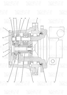 کاتالوگ 128-1827 فولاد CATERPILLER حفاری موتور آخر محرک E312A