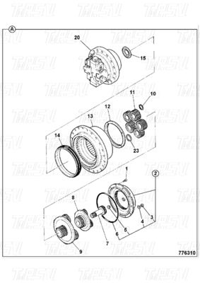 ماشین حفاری آخرین درایو کاتالوگ گیربکس برای موتور هیدرولیک JS220 20/925318
