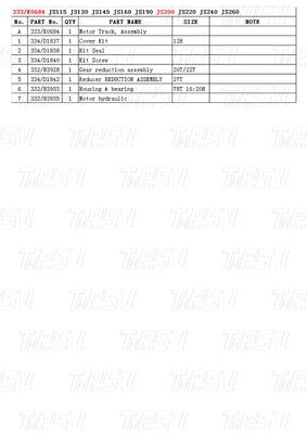 333/K0684 دستگاه حفاری فولادی با موتور هیدرولیک JS200