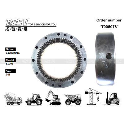 74T قطعات معدنی قطعات معدنی E120B حلقه چرخ چرخ 093-7000 مواد فولادی
