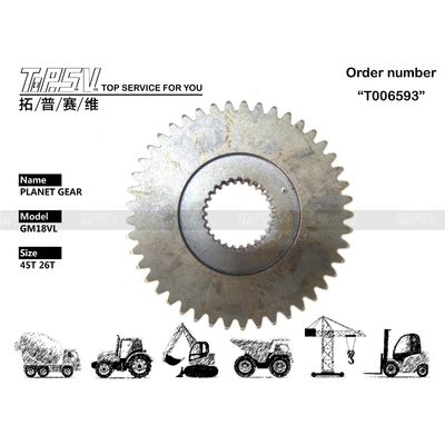ساخت و ساز فولاد سیاه SH120 Excavator Travel Planetary Gear برای موتور هیدرولیک