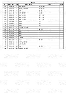 9065934 9080068 9096481 Excavator Travel Drives Catalog هیدرولیک موتورهای مسافرتی EX100