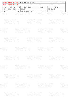 بولت روی 31N6-40041BG 31N6-40042BG R110M-7 کاتالوگ محرک سفر حفاری با کاهش دهنده سیاره ای