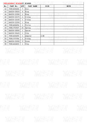 رنگ های سفارشی VOE14608847 Excavator Travel Drive Catalog Gear Box نصب و عملکرد بالا
