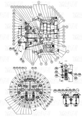 جعبه چوبی 11C0264 CLG225C Excavator Swing Drive Catalog Gear Box بسته بندی حمل و نقل بسته بندی بسته به مدل متفاوت است