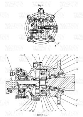 E307C موتور سوئیچ درایو حفاری هیدرولیک برای کاربردهای سخت