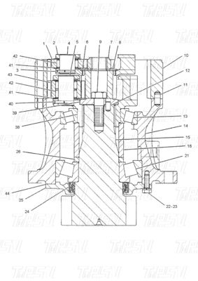 بولت بر روی هیدرولیک Excavator Swing Drive Catalog برای چرخش صاف