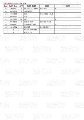 102-6500 E315-A Excavator Travel Drive Catalog بولت در موجودی رنگ کارخانه سیاه