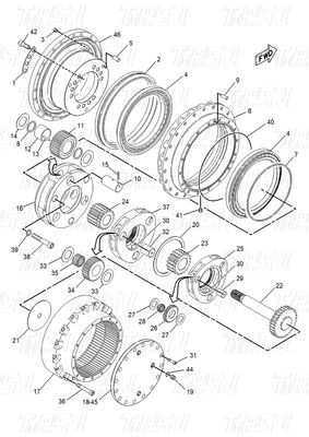 102-6500 E315-A Excavator Travel Drive Catalog بولت در موجودی رنگ کارخانه سیاه