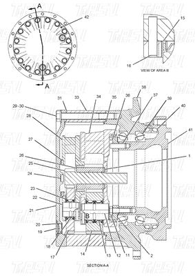 سیاه هیدرولیک 191-3234 E320B Excavator Travel Drive Catalog Motor برای تعمیر تجهیزات سنگین