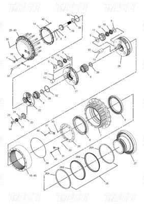موتورهای هیدرولیک سوئیچ و سفر برای 227-6116 E325C Excavators Travel Drive Catalog