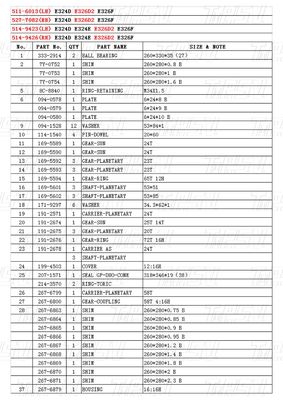 Bolt On Planetary 511-6013 527-7082 514-9423 514-9426 326D Excavator Travel Drive برای انرژی معادن ماشین آلات صنعتی
