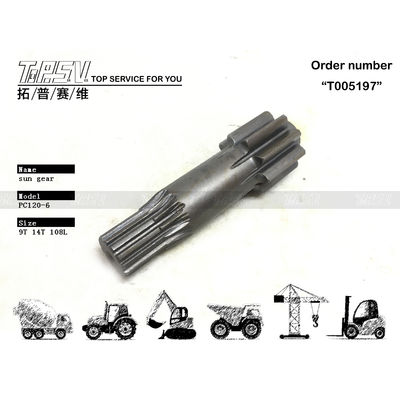 استخراج انرژی PC120-6 Excavator Travel 1 Stage Gear Sun Gear Reducer قطعات دنده ای برای کاربردهای سنگین
