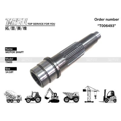 رنگ سیاه TM09 Excavator Travel Motor Shaft قطعات پمپ هیدرولیک برای تعمیر و نگهداری ماشین آلات ارائه دهنده راه حل