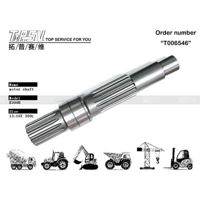 096-4372 درمان حرارتی فولاد E200B Excavator Travel Motor Shaft برای عملکرد برتر و طول عمر