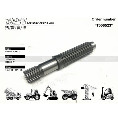 YN15V00017S009 بسته بندی حمل و نقل SK200-6 Excavator Travel Motor Shaft for Hydraulic Motor Drive سیستم انتقال Excavator در کیسه ای در حال فروش