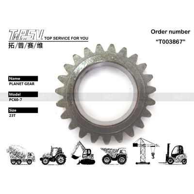 201-26-71160 نصب شبکه دنده سیاه PC60-7 Excavator Swing 1 مرحله دنده سیاره ای با نگهداری کم و در رنگ سیاه