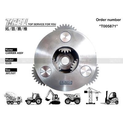 کار سنگین E320 Excavator سفر 2 مرحله حامل ASSY با کاهش دهنده سیاره ای