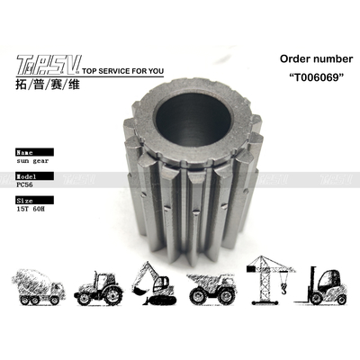 FUFZD-8391-08 قطعات موتور چرخ دنده خورشیدی 2 مرحله ای برای بیل مکانیکی PC56 فولادی برای کاربردهای استخراج انرژی