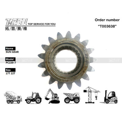 206-26-71410 دوام بالا PC220-7 Excavator Swing 1 Stage Sun Gear نصب آسان تعمیر و نگهداری با روغن مناسب دنده