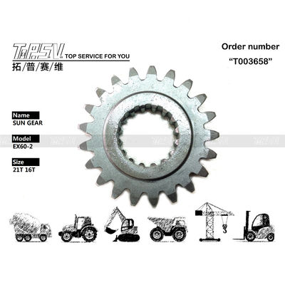 3051680 سازگاری سازگاری با انواع EX60-2 Excavator Swing 1 Stage Sun Gear مدل های فولاد Excavator Travel Motor Parts