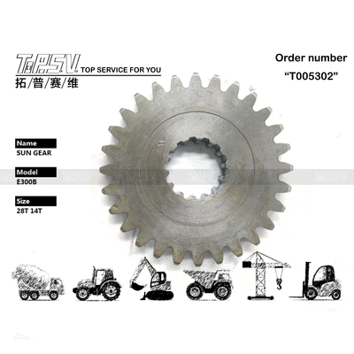 قطعات چرخ دنده کاهنده بیل مکانیکی فولادی R300-5 برای استخراج انرژی و مواد با دوام