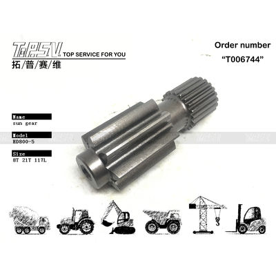 موتور درایو چرخ دنده خورشیدی HD800-5 بیل مکانیکی با رنگ مشکی برای نصب آسان و ماشین آلات سنگین