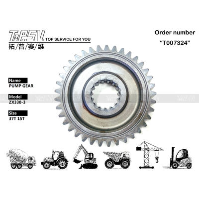 3104555 روغن دنده دیگر ZX330-3 قطعات چرخ دنده پمپ هیدرولیک بیل مکانیکی برای نصب مشبک چرخ دنده عملیات حرارتی