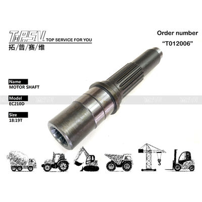 قطعات تولید شده EC210D Excavator Travel Motor Shaft پمپ با موتور هیدرولیک