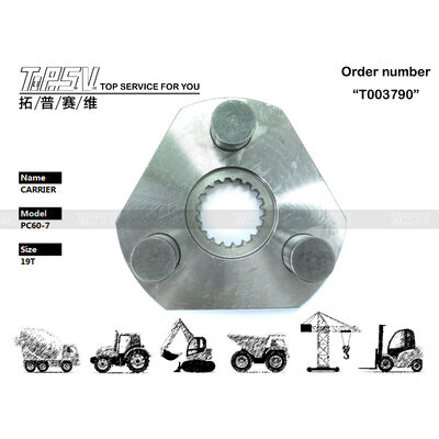 201-26-71121 Reducer سیاره ای PC60-7 Excavator Swing 1 مرحله حامل سیاره ای هیدرولیک موتور درایو سیاه رنگ قطعات قوی برای ماشین های حفاری