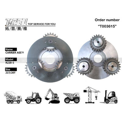 قطعات مجموعه حامل مرحله 1 چرخش بیل مکانیکی R215-7 برای قطعات یدکی بیل مکانیکی درایو چرخشی