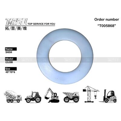 7Y-1434 E320B قطعات شیم حامل دو مرحله ای حرکت بیل مکانیکی برای قطعات یدکی درایو چرخشی بیل مکانیکی