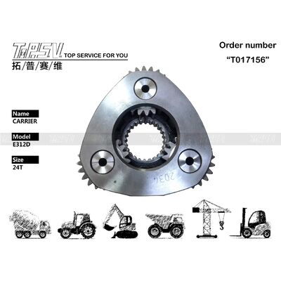 E312D قطعات معدنی Swing 2 Stage Carrier ASSY قطعات معدنی قطعات معدنی