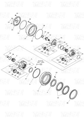 Good price 404-00098C 170402-00009 استفاده از ماشین برای سفر DOOSAN کاتالوگ DX300 SOLAR300-5/7 آنلاین