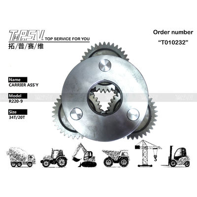 39Q6-42250 Reducer Travel Planet Pinion Carrier R220-9 Excavator With Gear Meshing ماشین حفاری با شبکه دنده ای