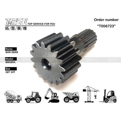 TZ263B1006-01 سیاه GM18VL Excavator Travel Sun Gear View Image With Hydraulic Motor Drive در رنگ سیاه