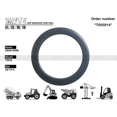 TM18 JCM913 بیل مکانیکی مسافرتی 2 مرحله ای چرخ دنده شیم قطعات یدکی قطعات الکترونیکی با عملیات حرارتی و بسته بندی کیسه ای مهر و موم شده