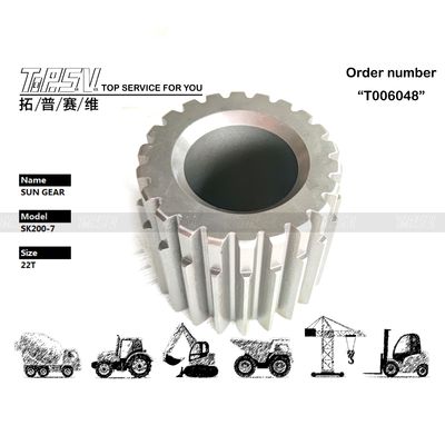 Good price چرخ دنده خورشیدی دو مرحله ای آسان نصب برای حرکت بیل مکانیکی SK200-7 با دقت بالا آنلاین