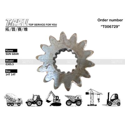 Good price 198-5013 سازگاری E305.5 Excavator Travel Sun Gear برای مدل های مختلف حفاری آنلاین